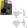 SBS HIGH POWER & NOISE REDUCTION CARBON FRONT BRAKE PAD (6510579108) - DRIVEN Canada's Powersports 6510579108
