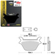 SBS HIGH POWER & NOISE REDUCTION CARBON FRONT BRAKE PAD (6510669108) - DRIVEN Canada's Powersports 6510669108