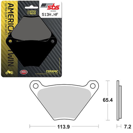 SBS HIGH POWER & NOISE REDUCTION CERAMIC FRONT BRAKE PAD (6490513108) - DRIVEN Canada's Powersports 6490513108