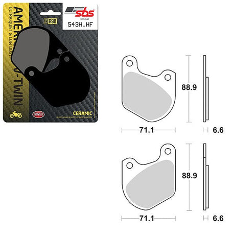 SBS HIGH POWER & NOISE REDUCTION CERAMIC FRONT BRAKE PAD (6490543108) - DRIVEN Canada's Powersports 6490543108