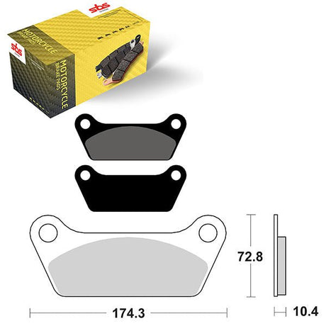 SBS HIGH POWER & NOISE REDUCTION CERAMIC FRONT BRAKE PAD (6490553108) - DRIVEN Canada's Powersports 6490553108