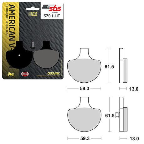 SBS HIGH POWER & NOISE REDUCTION CERAMIC FRONT BRAKE PAD (6490579108) - DRIVEN Canada's Powersports 6490579108