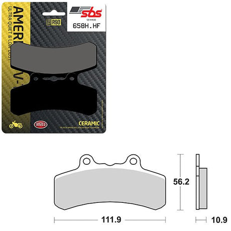 SBS HIGH POWER & NOISE REDUCTION CERAMIC FRONT BRAKE PAD (6490658108) - DRIVEN Canada's Powersports 6490658108