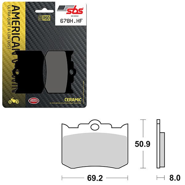 SBS HIGH POWER & NOISE REDUCTION CERAMIC FRONT BRAKE PAD (6490678108 ?) - DRIVEN Canada's Powersports 6490678108 ?