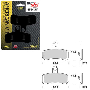 SBS HIGH POWER & NOISE REDUCTION CERAMIC FRONT BRAKE PAD (6490853108) - DRIVEN Canada's Powersports 6490853108