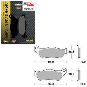 SBS HIGH POWER & NOISE REDUCTION CERAMIC FRONT BRAKE PAD (6490924108) - DRIVEN Canada's Powersports 6490924108