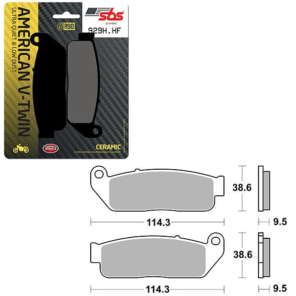 SBS HIGH POWER & NOISE REDUCTION CERAMIC FRONT BRAKE PAD (6490929108) - DRIVEN Canada's Powersports 6490929108