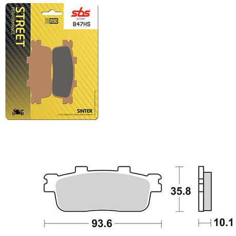 SBS PERFORMANCE HS SINTER BRAKE PAD (6250847100) - DRIVEN Canada's Powersports 6250847100