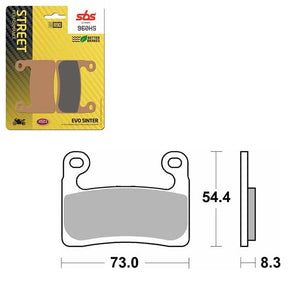 SBS PERFORMANCE HS SINTER BRAKE PAD (6250960100) - DRIVEN Canada's Powersports 6250960100