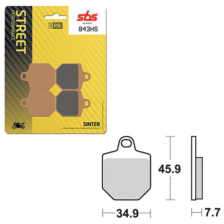 SBS PERFORMANCE HS SINTER FRONT BRAKE PAD (1625843) - DRIVEN Canada's Powersports 1625843