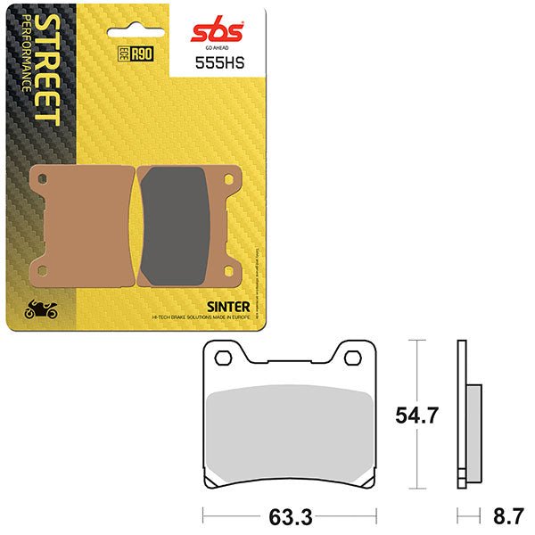 SBS PERFORMANCE HS SINTER FRONT BRAKE PAD (6250555108) - DRIVEN Canada's Powersports 6250555108