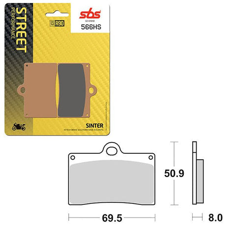 SBS PERFORMANCE HS SINTER FRONT BRAKE PAD (6250566108) - DRIVEN Canada's Powersports 6250566108