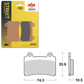 SBS PERFORMANCE HS SINTER FRONT BRAKE PAD (6250590108) - DRIVEN Canada's Powersports 6250590108