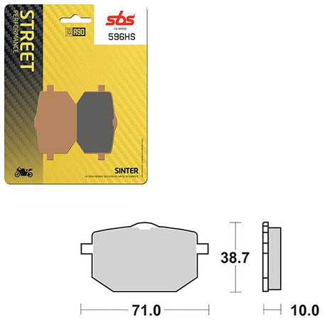 SBS PERFORMANCE HS SINTER FRONT BRAKE PAD (6250596108) - DRIVEN Canada's Powersports 6250596108
