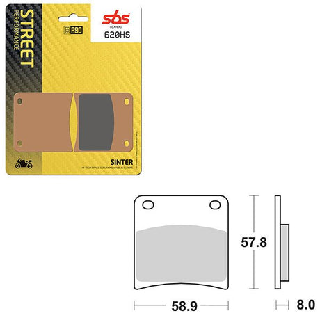 SBS PERFORMANCE HS SINTER FRONT BRAKE PAD (6250620108) - DRIVEN Canada's Powersports 6250620108
