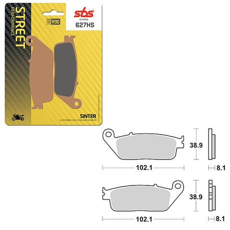 SBS PERFORMANCE HS SINTER FRONT BRAKE PAD (6250627108) - DRIVEN Canada's Powersports 6250627108