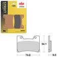 SBS PERFORMANCE HS SINTER FRONT BRAKE PAD (6250645108) - DRIVEN Canada's Powersports 6250645108