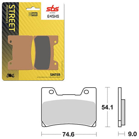 SBS PERFORMANCE HS SINTER FRONT BRAKE PAD (6250645108) - DRIVEN Canada's Powersports 6250645108