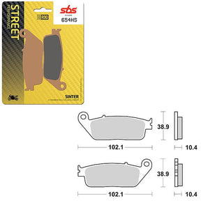 SBS PERFORMANCE HS SINTER FRONT BRAKE PAD (6250654108) - DRIVEN Canada's Powersports 6250654108