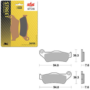 SBS PERFORMANCE HS SINTER FRONT BRAKE PAD (6250671108) - DRIVEN Canada's Powersports 6250671108