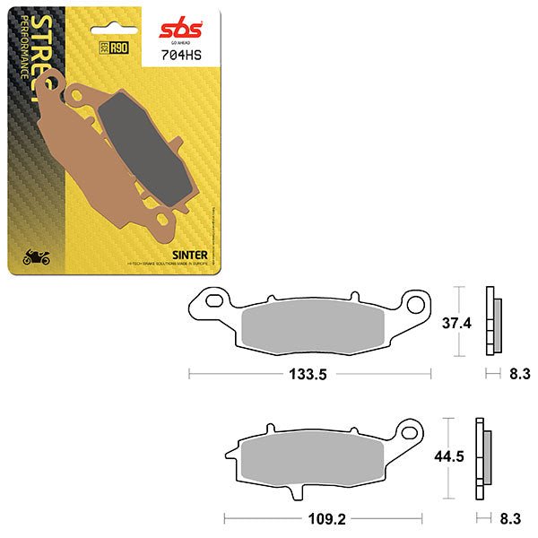 SBS PERFORMANCE HS SINTER FRONT BRAKE PAD (6250704108) - DRIVEN Canada's Powersports 6250704108