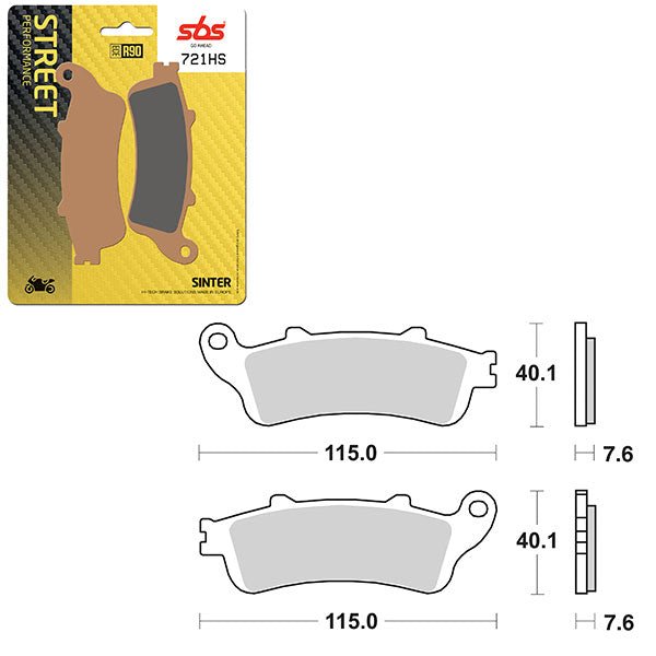 SBS PERFORMANCE HS SINTER FRONT BRAKE PAD (6250721108) - DRIVEN Canada's Powersports 6250721108