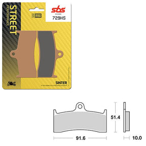 SBS PERFORMANCE HS SINTER FRONT BRAKE PAD (6250729108) - DRIVEN Canada's Powersports 6250729108