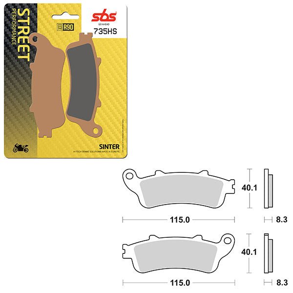 SBS PERFORMANCE HS SINTER FRONT BRAKE PAD (6250735108) - DRIVEN Canada's Powersports 6250735108