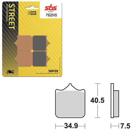 SBS PERFORMANCE HS SINTER FRONT BRAKE PAD (6250762108) - DRIVEN Canada's Powersports 6250762108