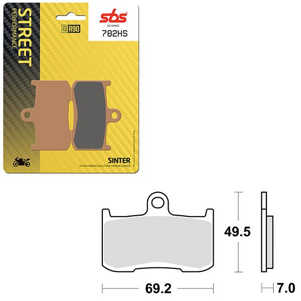 SBS PERFORMANCE HS SINTER FRONT BRAKE PAD (6250782108) - DRIVEN Canada's Powersports 6250782108