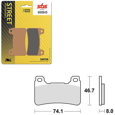SBS PERFORMANCE HS SINTER FRONT BRAKE PAD (6250809108) - DRIVEN Canada's Powersports 6250809108