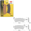 SBS PERFORMANCE HS SINTER FRONT BRAKE PAD (6250828108) - DRIVEN Canada's Powersports 6250828108