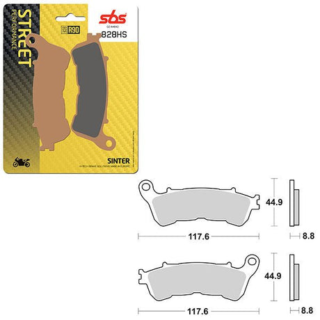 SBS PERFORMANCE HS SINTER FRONT BRAKE PAD (6250828108) - DRIVEN Canada's Powersports 6250828108