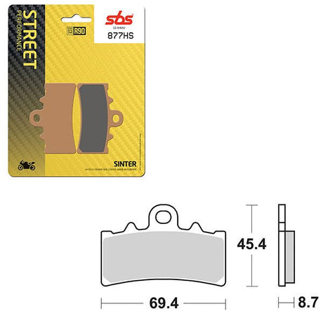 SBS PERFORMANCE HS SINTER FRONT BRAKE PAD (6250877108) - DRIVEN Canada's Powersports 6250877108