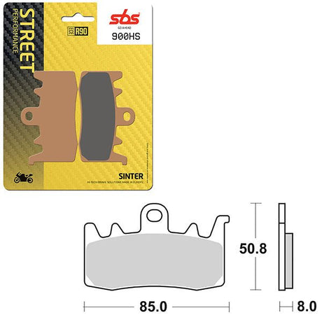 SBS PERFORMANCE HS SINTER FRONT BRAKE PAD (6250900108) - DRIVEN Canada's Powersports 6250900108