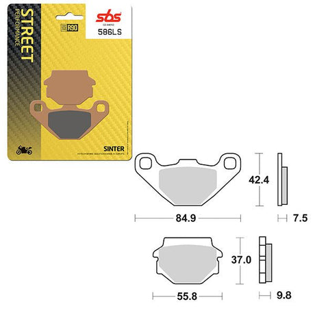 SBS PERFORMANCE LS SINTER REAR BRAKE PAD (6260586108) - DRIVEN Canada's Powersports 6260586108