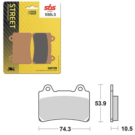 SBS PERFORMANCE LS SINTER REAR BRAKE PAD (6260590108) - DRIVEN Canada's Powersports 6260590108