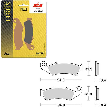 SBS PERFORMANCE LS SINTER REAR BRAKE PAD (6260623108) - DRIVEN Canada's Powersports 6260623108