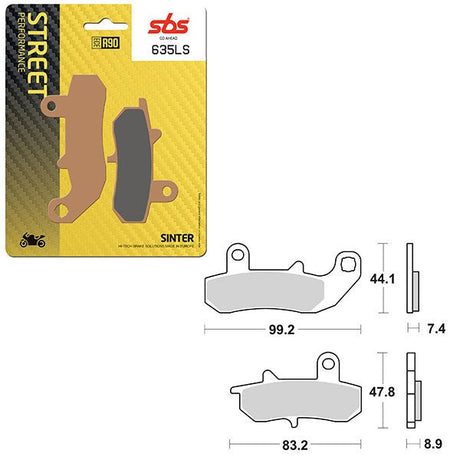 SBS PERFORMANCE LS SINTER REAR BRAKE PAD (6260635108) - DRIVEN Canada's Powersports 6260635108
