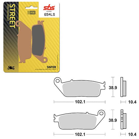 SBS PERFORMANCE LS SINTER REAR BRAKE PAD (6260654108) - DRIVEN Canada's Powersports 6260654108