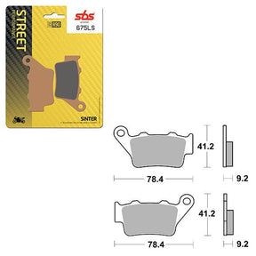 SBS PERFORMANCE LS SINTER REAR BRAKE PAD (6260675108) - DRIVEN Canada's Powersports 6260675108