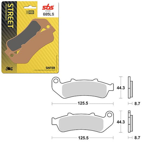 SBS PERFORMANCE LS SINTER REAR BRAKE PAD (6260685108) - DRIVEN Canada's Powersports 6260685108