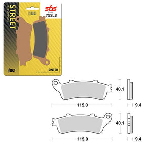 SBS PERFORMANCE LS SINTER REAR BRAKE PAD (6260722108) - DRIVEN Canada's Powersports 6260722108