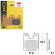 SBS PERFORMANCE LS SINTER REAR BRAKE PAD (6260733108) - DRIVEN Canada's Powersports 6260733108