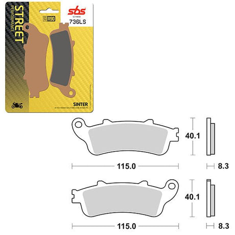SBS PERFORMANCE LS SINTER REAR BRAKE PAD (6260736108) - DRIVEN Canada's Powersports 6260736108