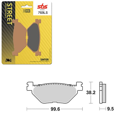 SBS PERFORMANCE LS SINTER REAR BRAKE PAD (6260769108) - DRIVEN Canada's Powersports 6260769108