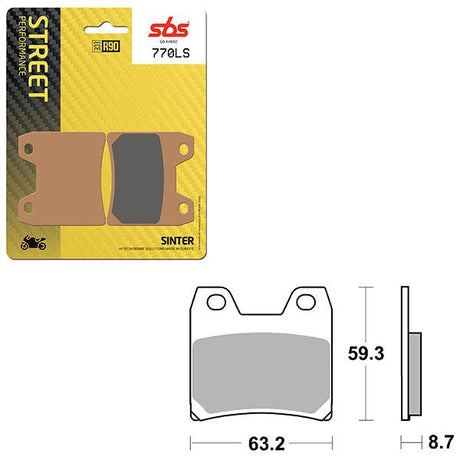 SBS PERFORMANCE LS SINTER REAR BRAKE PAD (6260770108) - DRIVEN Canada's Powersports 6260770108