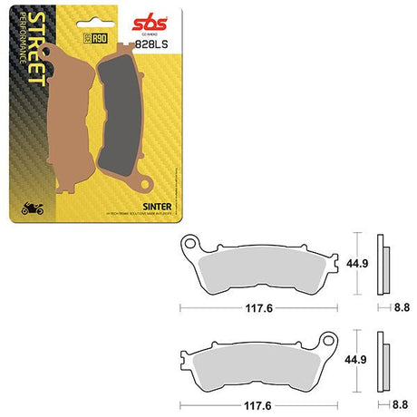 SBS PERFORMANCE LS SINTER REAR BRAKE PAD (6260828108) - DRIVEN Canada's Powersports 6260828108