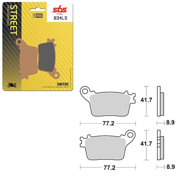 SBS PERFORMANCE LS SINTER REAR BRAKE PAD (6260834108) - DRIVEN Canada's Powersports 6260834108