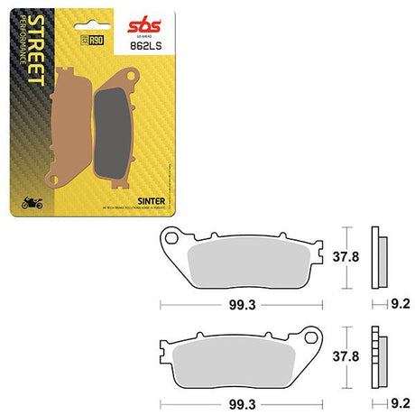SBS PERFORMANCE LS SINTER REAR BRAKE PAD (6260862108) - DRIVEN Canada's Powersports 6260862108